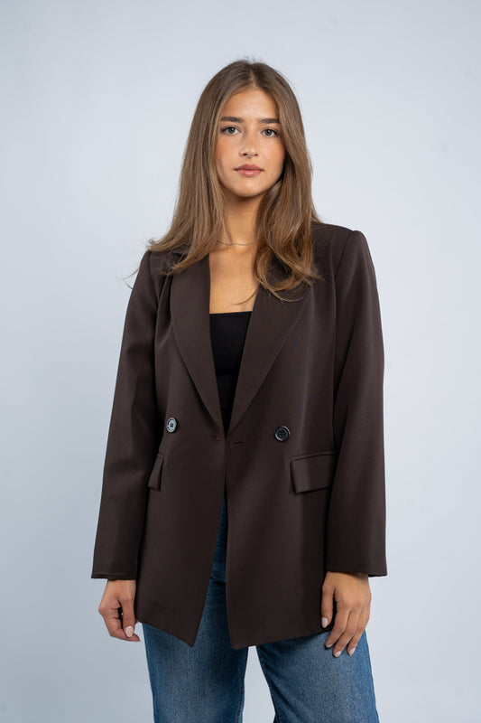 Oversized blazer with buttons