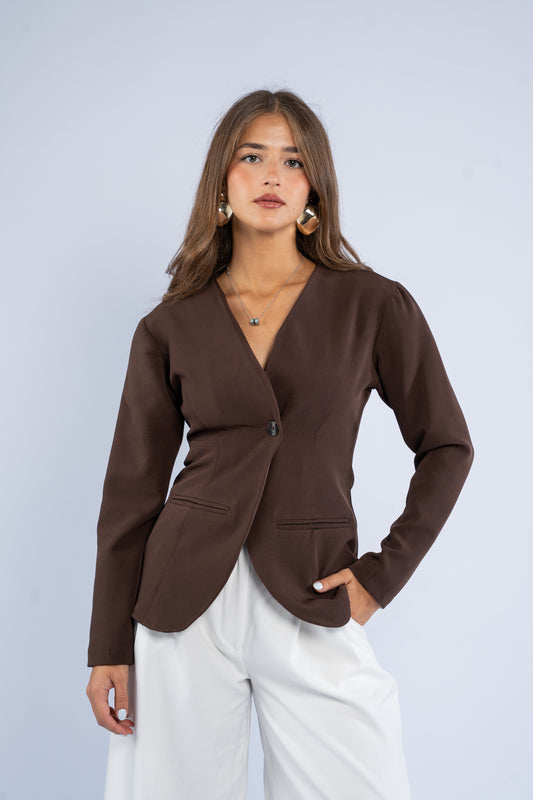 Waist fitted blazer