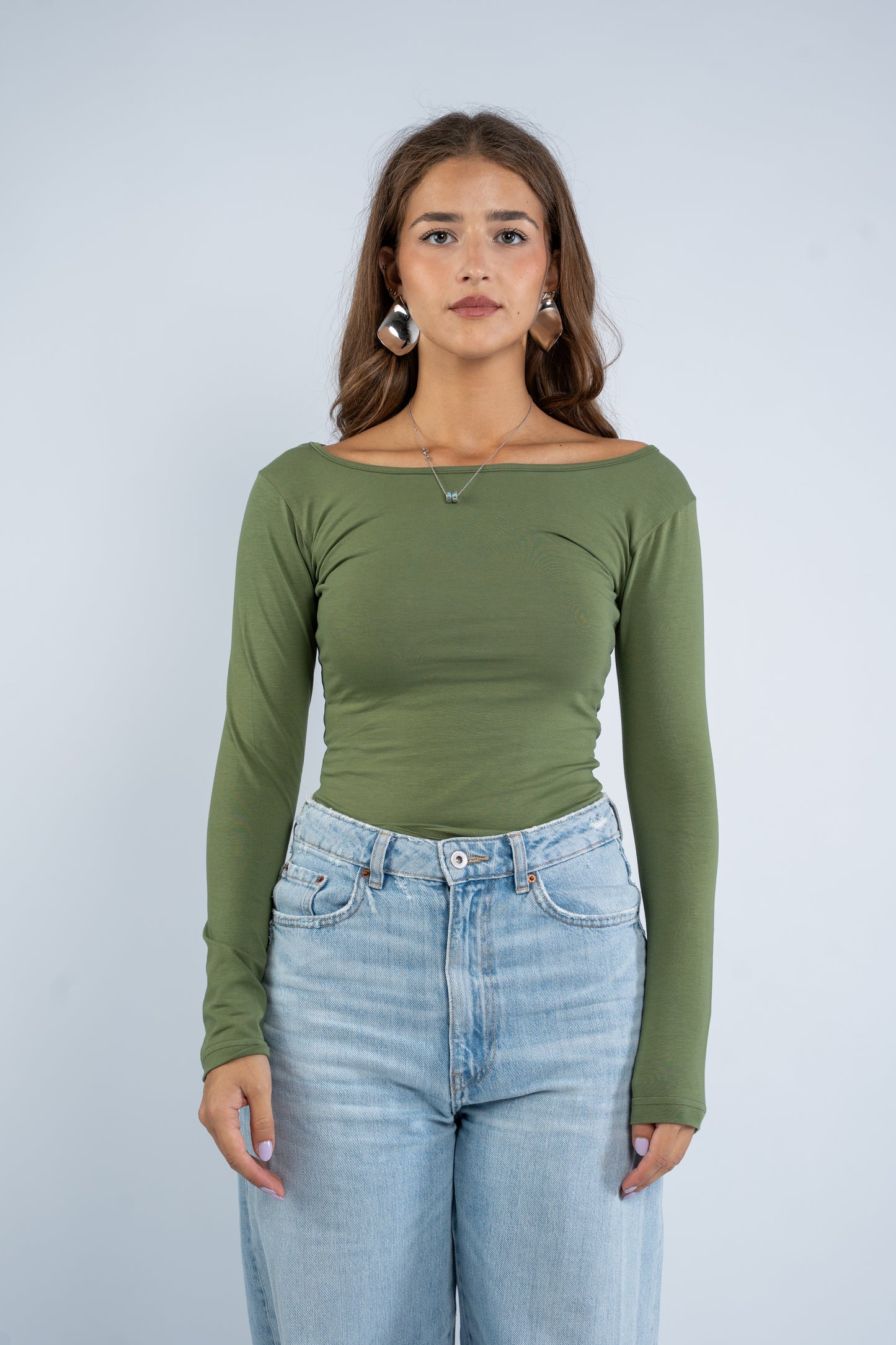 Round neck top